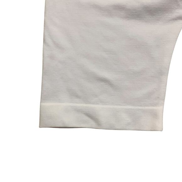 White Solid Unitard Tank Romper Small Medium Straps Athleisure Loungewear - Picture 4 of 8